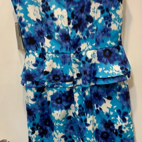 Donna Rocco Blue Floral Midi Dress - Picture 7 of 9